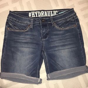 Juniors Bermuda Jean Shorts